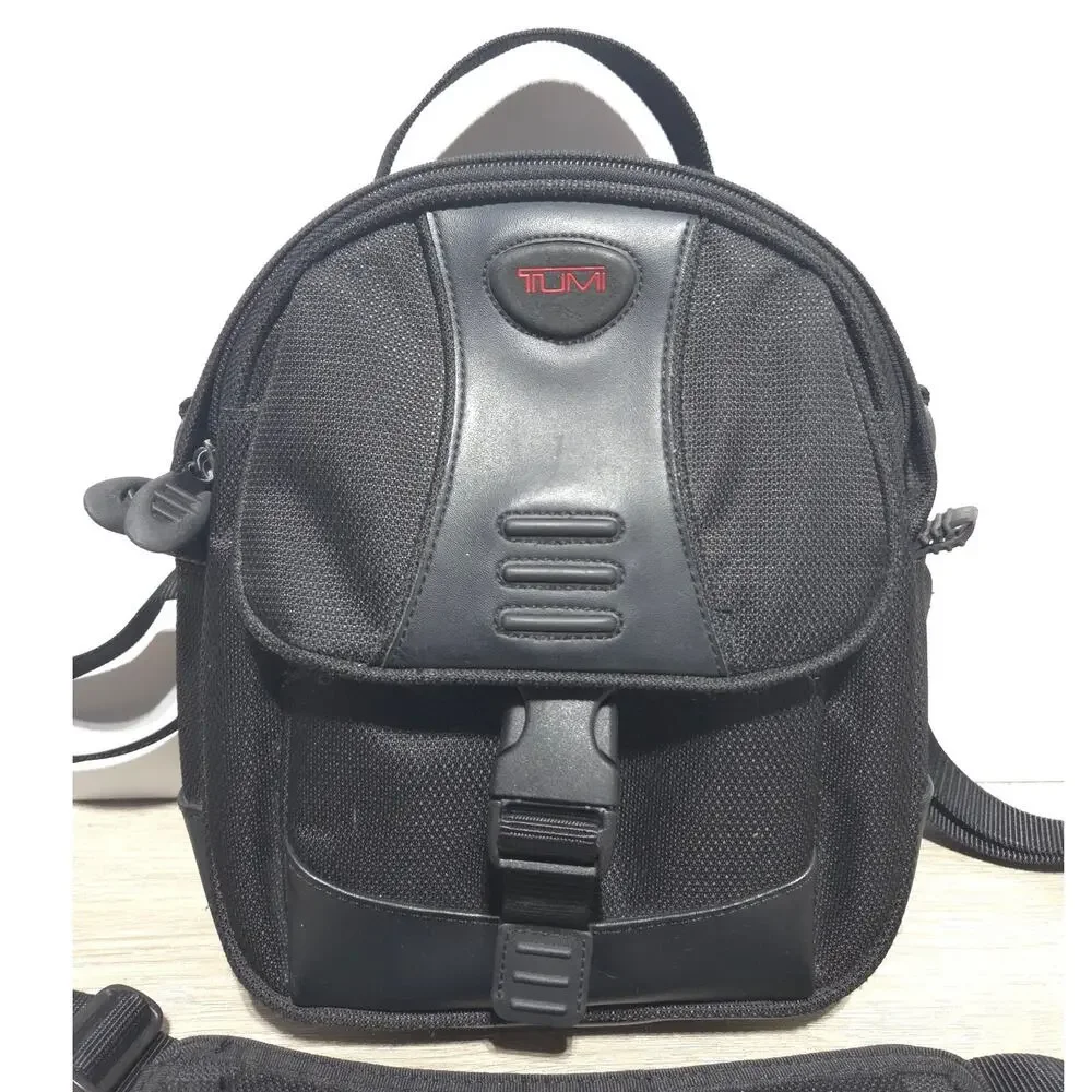 TUMI T2 Black Ballistic Nylon Small Shoulder Bag Camera Bag